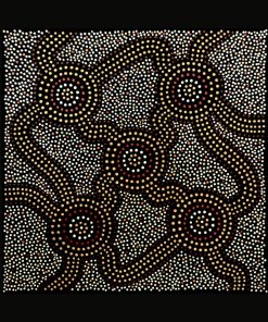 Painted Hunting Boomerang - John Rotumah - 21.5cm - Planet Corroboree